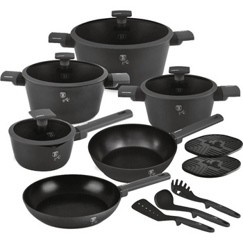 Berlingerhaus s titanovým povrchem 15 ks Antracit Collection BH-8141