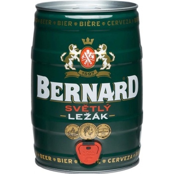 Bernard světlý ležák 11° 4,5% 5 l (sud)