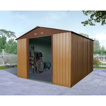 BestBerg ZDB-9D 9 m² 279 x 324 x 211 cm červené dřevo/hnědá