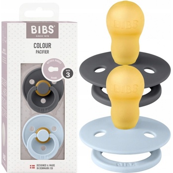 Bibs Colour Dusky Iron Baby Blue šedá světle modrá 2 ks