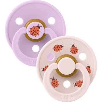Bibs Colour Ladybug dudlíky z kaučuk 2 ks Violet sky mix