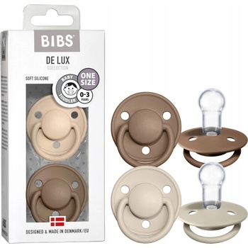 Bibs De Lux silikon Vanilla dark oak 2 ks