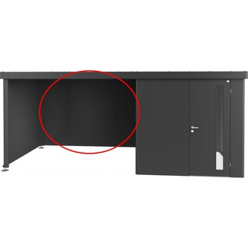 Biohort Zadní stěna pro postranní střechu Neo tmavě šedá metalíza