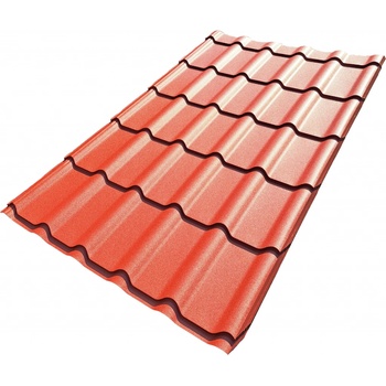 Blachotrapez Diament Eco Plus 0,5 x 1200 x 1900 mm Pladur Wrinkle MAT TK červenohnědá 1 ks