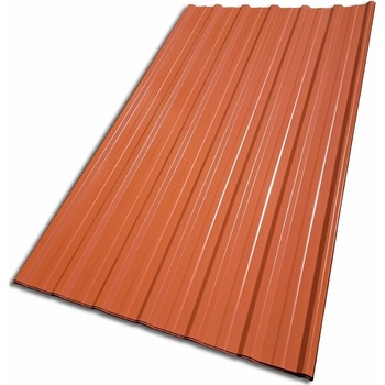 Blachotrapez T18 Plus 0,5 x 1173 x 2000 mm Pladur Premium TK cihlově červená 1 ks