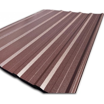Blachotrapez T18 Plus 0,5 x 1173 x 2000 mm Pladur Wrinkle MAT TK tmavě hnědá 1 ks