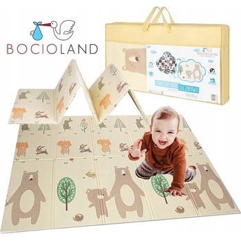BocioLand Skládací pěnová podložka oboustranná Bear