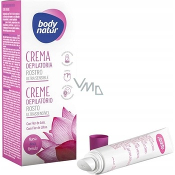 Body natur - Depilační krém - obličej - citlivá pokožka - Lotosový květ 20 ml