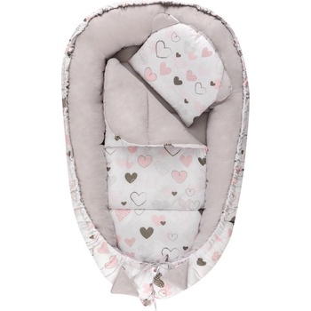 Bomimi HAGI Hnízdečko s polštářkem softSRDÍČKA šedá