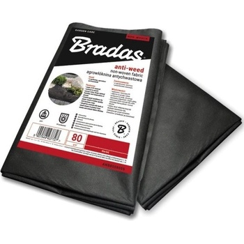 Bradas netkaná textilie 80 g/m² černá 3,2 x 5 m