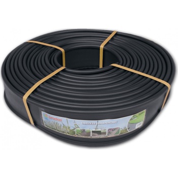 Bradas Obruba záhonů, ztracený obrubník, černá 18m x 12,5cm BR-OBKBC18125