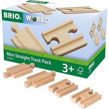 Brio Mini koleje rovné spojky 54 mm 4 ks 33333