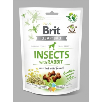 Brit Care Dog Crunchy Cracker Insects with Rabbit enriched with Fennel 200 g