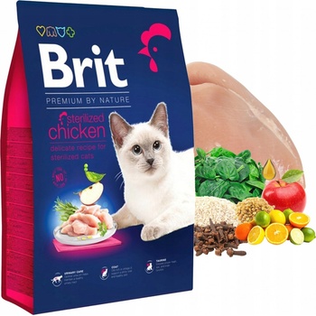 Brit Premium by Nature Cat Sterilized Chicken 8 kg
