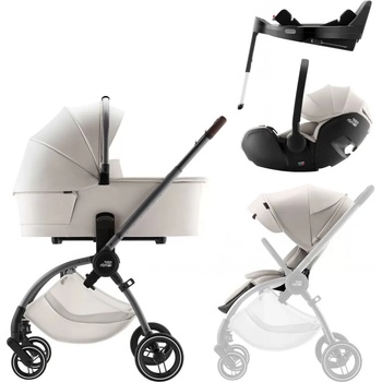 Britax Set Rio + korba + autosedačka Baby-Safe PRO + Vario Base 5Z Lux 2025 Soft Taupe