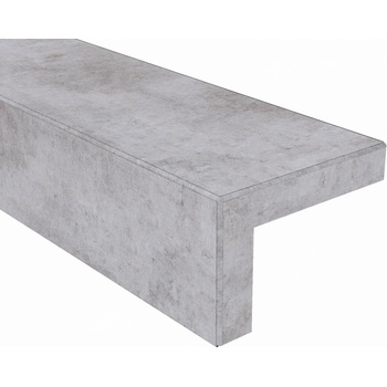 Bukoma Schodový nášlap Přední a pravý Šedohnědý