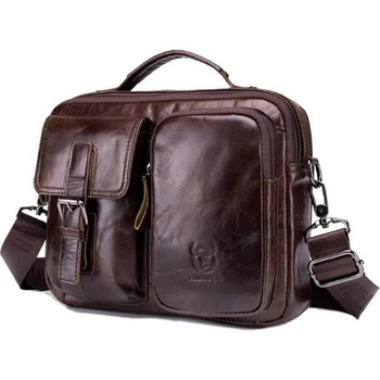 Bullcaptain pánská kožená taška Odoric Hnědá DJB036s2