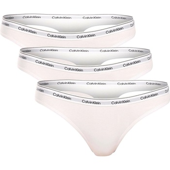 Calvin Klein 3PACK dámská tanga bílá (QD5209E-100)
