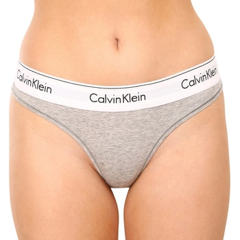 Calvin Klein Dámská tanga šedá F3786E020