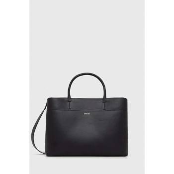 Calvin Klein kabelka Business Large Tote Saffiano K60K611674 Ck Black/Sand Pebble BEH
