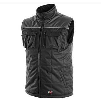 Canis CXS Seattle vesta fleece zimní černo-šedá