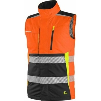 Canis CXS Vesta BENSON pánská výstražná zateplená reflexní černo-oranžová