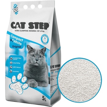 Cat Step Compact White Original 5 l