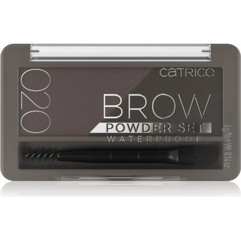 Catrice Brow Powder Set Waterproof set na obočí voděodolný 020 Ash Brown 4 g