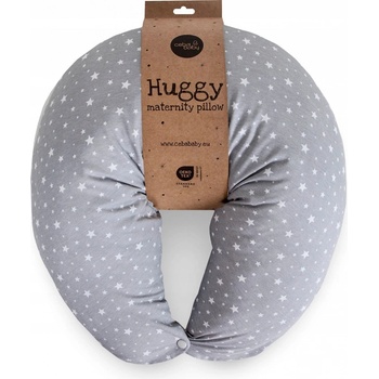 Ceba Polštář na kojení Huggy Basic Grey Stars