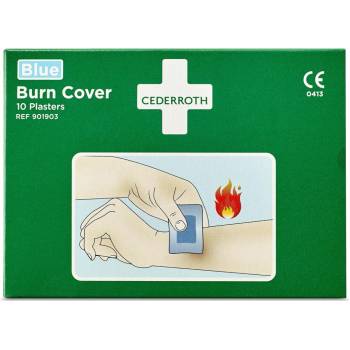 CEDERROTH hydrogelové náplasti Burn Cover 10 náplastí 74 x 45 mm