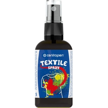 Centropen Barva na textil ve spreji 110 ml černá