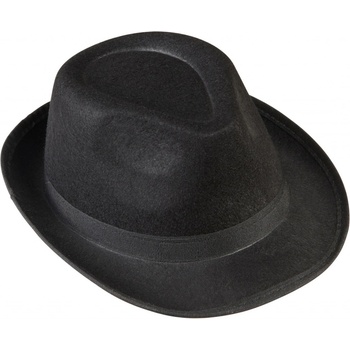 Černý fedora klobouk