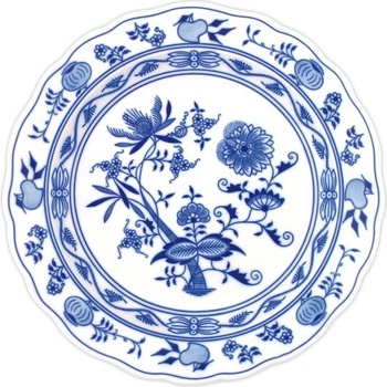 Český porcelán Dubí Cibulák mísa kulatá hluboká 10040 31 cm