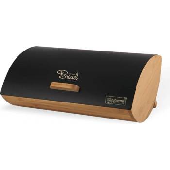 Chlebník jednodílný Maestro černý dřevěný
