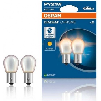 Chrom PY21W BAU15s 12V 21W 2 ks 7507DC-02B