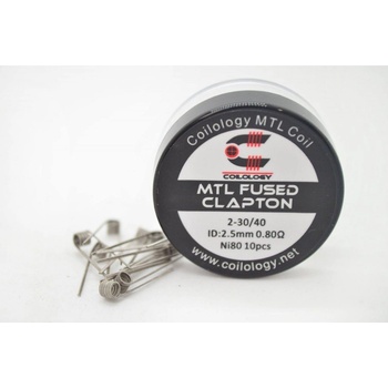 Coilology MTL Fused Clapton předmotané spirálky Ni80 0,6ohm 10ks