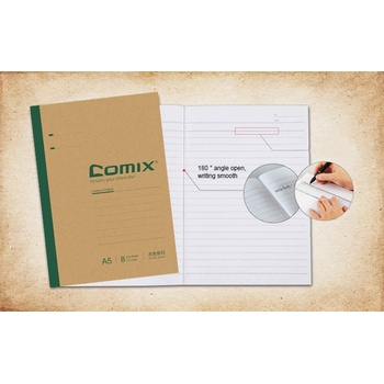 Comix Školní sešit Classic C4402 A5 Hnědá