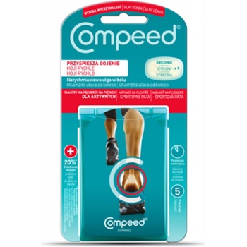 Compeed náplast na puchýře sportovní pata 5 ks