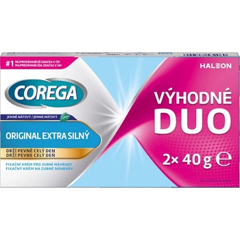 Corega Original extra silný fixační krém Duo 2 x 40 g