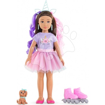 Corolle Luna Unicorn Set Girls s dlhými hnedými vlasmi 28 cm 4 doplnky