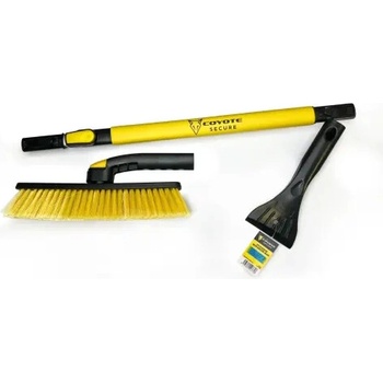 COYOTE SECURE Škrabka se smetáčkem a teleskopickou rukojetí 91-130 cm CY-513758