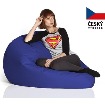 CrazyShop sedací vak Hruška Mega tmavě modrá