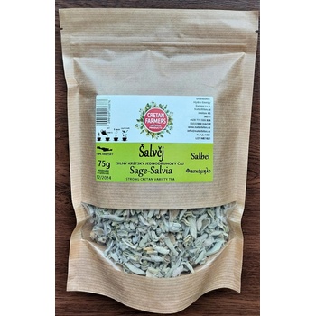 Cretan farmers Šalvěj Salvia pomifera jednodruhový krétský čaj 75 g