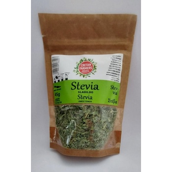 Cretan Farmers Stévie sladká drcená sušený list 45 g
