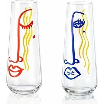 Crystalex Sklenice na prosecco BLONDE 2 x 250 ml