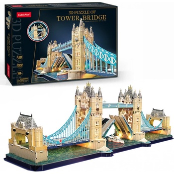 CUBICFUN 3D puzzle svítící Tower Bridge 222 ks