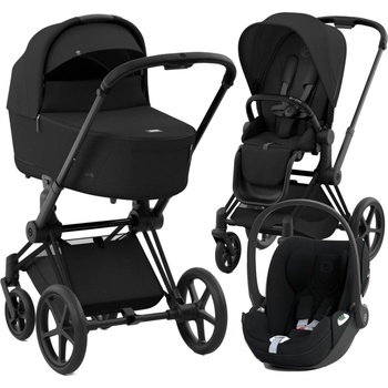 CYBEX Rám Priam 4.0 Seat Pack Lux Carry Cot + Cloud T i-Size Plus 2025 Sepia Black