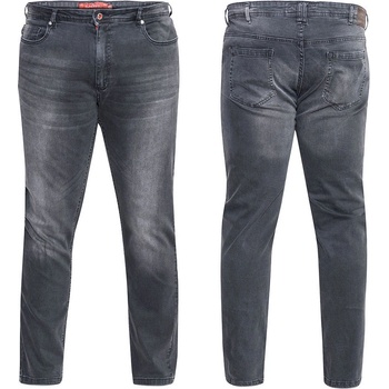 D555 kalhoty pánské BENSON jeans džíny tmavě šedá