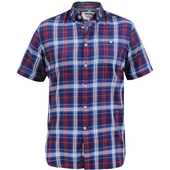 D555 košile pánská krátký rukáv Portland modrá