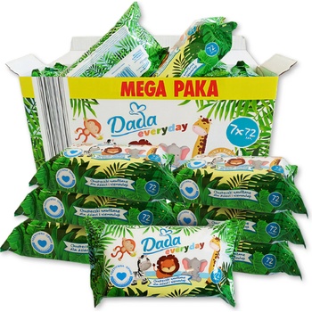 Dada dětské vlhčené ubrousky Everyday 7 x 72 ks